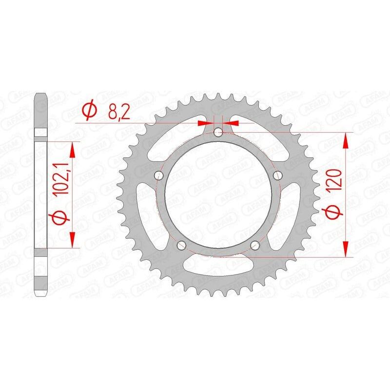 Couronne AFAM acier standard 35104 - 420 Couronne AFAM acier standard 35104 - 420