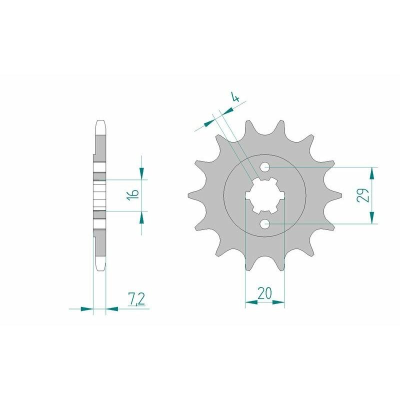 Pignon AFAM acier standard 22305 - 520 Pignon AFAM acier standard 22305 - 520