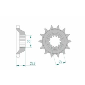 Pignon AFAM acier standard 24806 - 530