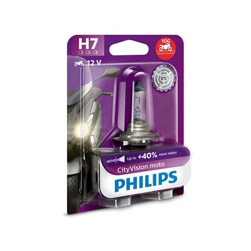 Ampoule PHILIPS H7 CityVision Moto 12V/55W - x1 Ampoule PHILIPS H7 CityVision Moto 12V/55W - x1 – Image 2