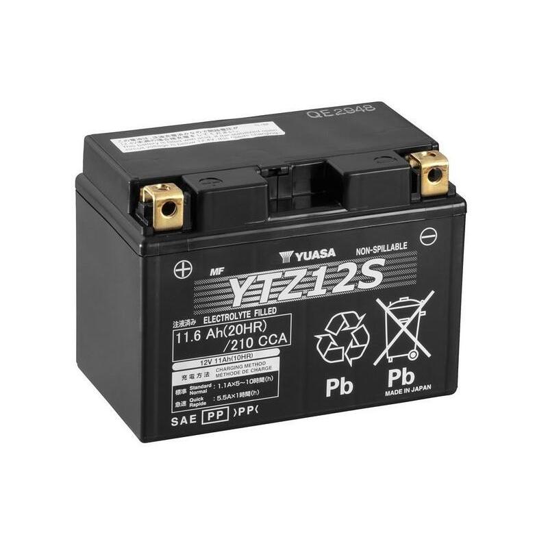 Batterie YUASA W/C sans entretien activé usine - YTZ12S Batterie YUASA W/C sans entretien activ������ usine - YTZ12S