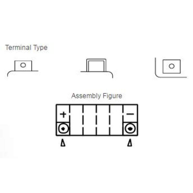 Batterie YUASA W/C sans entretien activé usine - YTZ12S Batterie YUASA W/C sans entretien activé usine - YTZ12S – Image 2