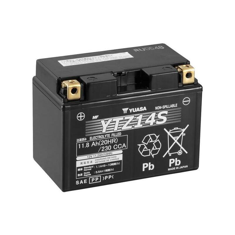 Batterie YUASA W/C sans entretien activé usine - YTZ14S Batterie YUASA W/C sans entretien activ������ usine - YTZ14S