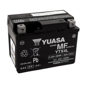 Batterie YUASA W/C sans entretien activ������e usine - YTX4L FA