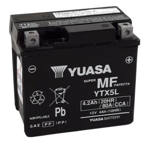 Batterie YUASA W/C sans entretien activ������e usine - YTX5L FA