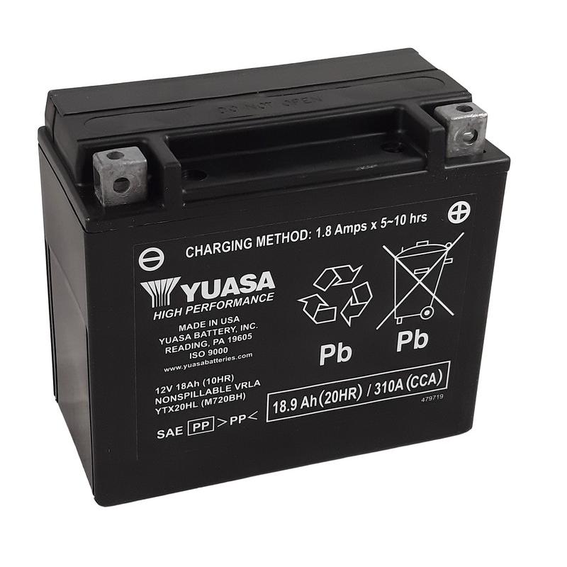 Batterie YUASA W/C sans entretien activée usine - YTX20HL FA Batterie YUASA W/C sans entretien activ������e usine - YTX20HL FA