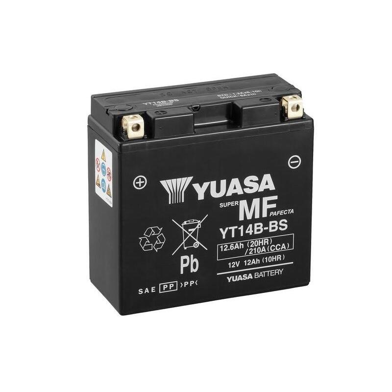 Batterie YUASA sans entretien activée usine - YT14B FA Batterie YUASA sans entretien activ������e usine - YT14B FA