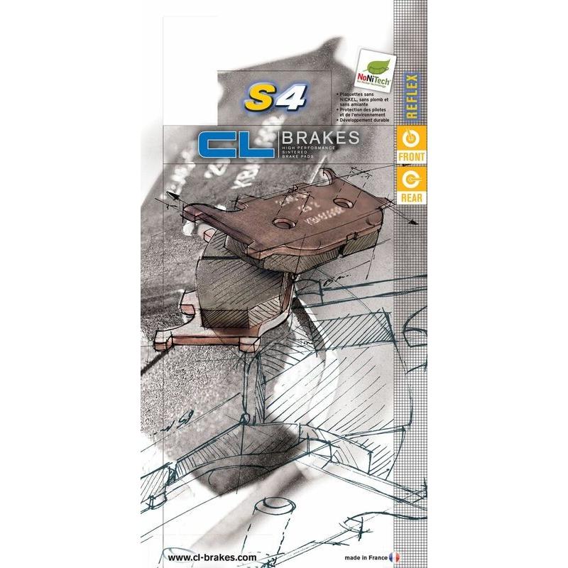 Plaquettes de frein CL BRAKES route métal fritté - 1146S4 Plaquettes de frein CL BRAKES route métal fritté - 1146S4 – Image 3