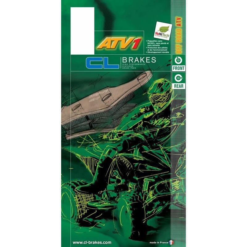 Plaquettes de frein CL BRAKES Quad métal fritté - 2408ATV1 Plaquettes de frein CL BRAKES Quad métal fritté - 2408ATV1 – Image 2