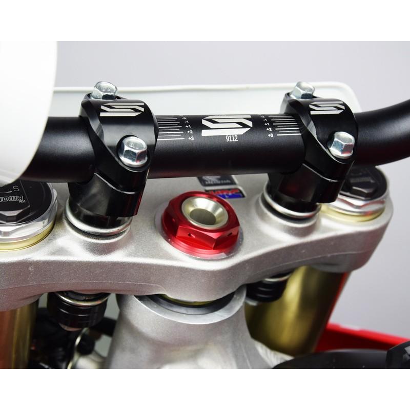 Pontets de guidon SCAR Ø28.6mm +30 à 45mm té de fourche d'origine Pontets de guidon SCAR Ø28.6mm +30 à 45mm té de fourche d'origine – Image 2