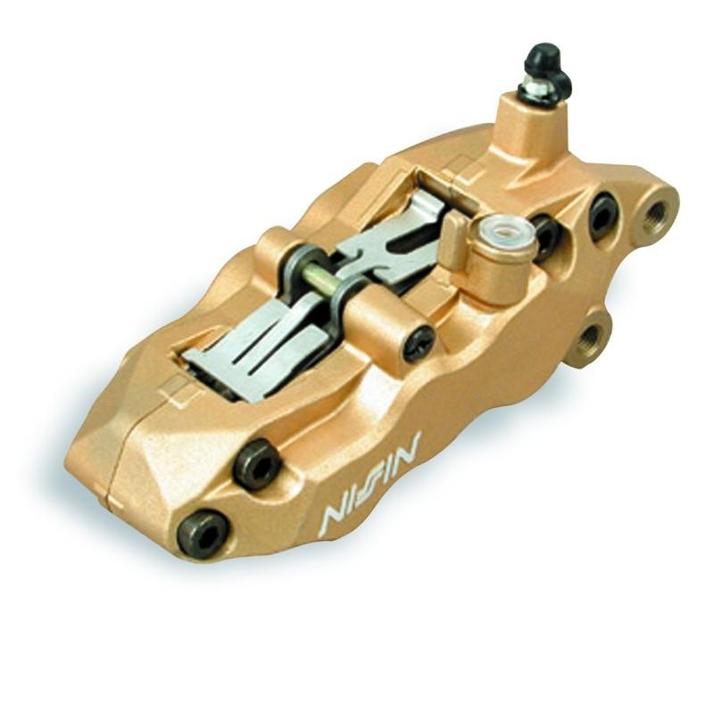 Etrier de frein 6 pistons avant gauche Or Nissin Etrier de frein 6 pistons avant gauche Or Nissin