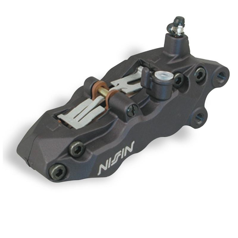 Etrier de frein 6 pistons avant gauche noir Nissin Etrier de frein 6 pistons avant gauche noir Nissin