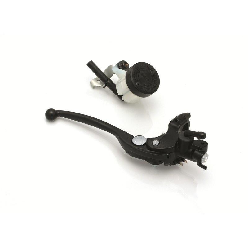 Maître-cylindre semi-radial de frein Ø19 noir Nissin Maître-cylindre semi-radial de frein Ø19 noir Nissin