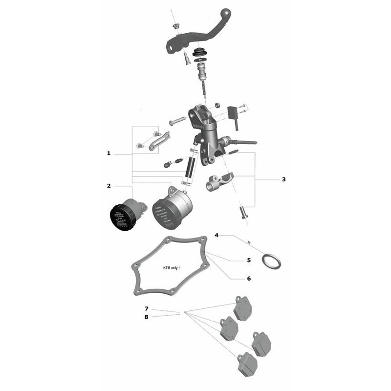 SUPPORT RETROVISEUR POUR MAÎTRE-CYLINDRE 195 SUPPORT RETROVISEUR POUR MAÎTRE-CYLINDRE 195 – Image 2