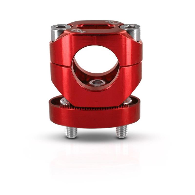 Pontets de guidon S3 ajustables hauteur +13mm rouge Pontets de guidon S3 ajustables hauteur +13mm rouge
