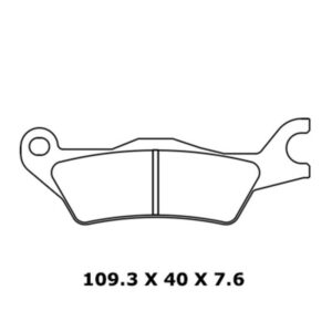 Plaquettes de frein CL BRAKES route métal fritté - 1258A3+
