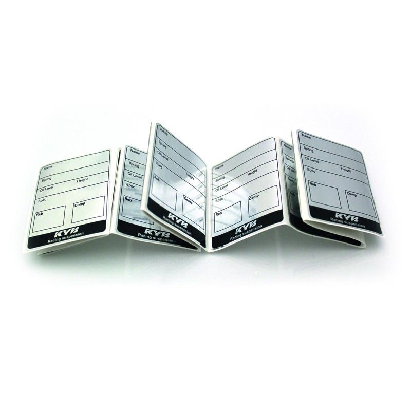 Etiquettes de maintenance KYB par 10 Etiquettes de maintenance KYB par 10