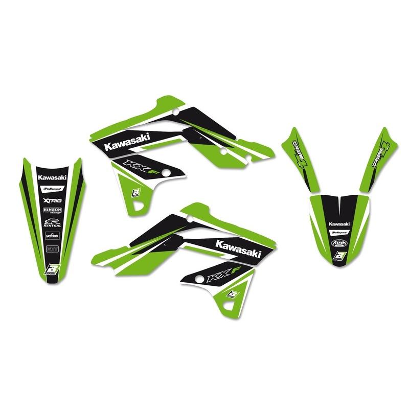 Kit déco BLACKBIRD Dream Graphic 4 Kawasaki KX250F Kit déco BLACKBIRD Dream Graphic 4 Kawasaki KX250F – Image 2
