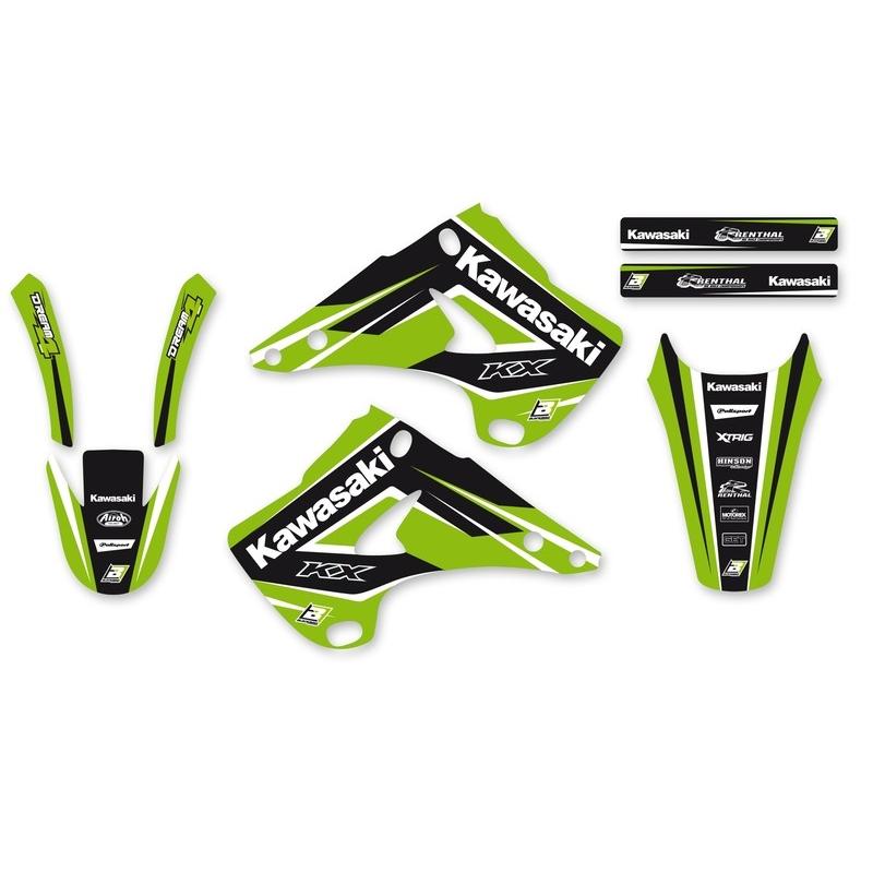 Kit complet BLACKBIRD Dream Graphic 4 Kawasaki KX125 Kit complet BLACKBIRD Dream Graphic 4 Kawasaki KX125 – Image 2
