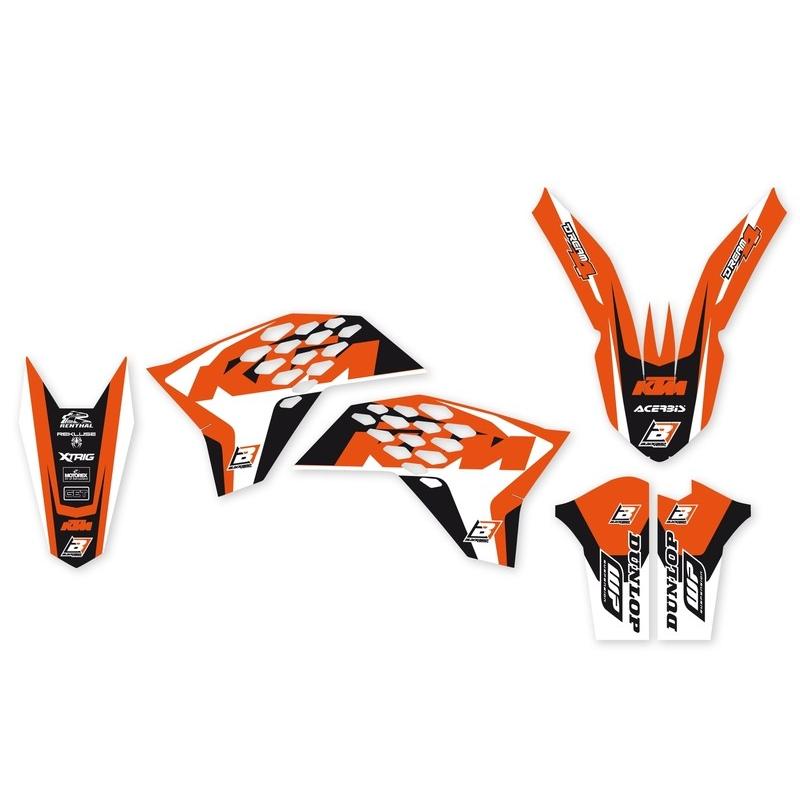 Kit complet BLACKBIRD Dream Graphic 4 KTM SX/SX-F Kit complet BLACKBIRD Dream Graphic 4 KTM SX/SX-F – Image 2