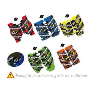 Kit déco de cache radiateur BLACKBIRD Dream Graphic 3 rouge Honda CRF250R