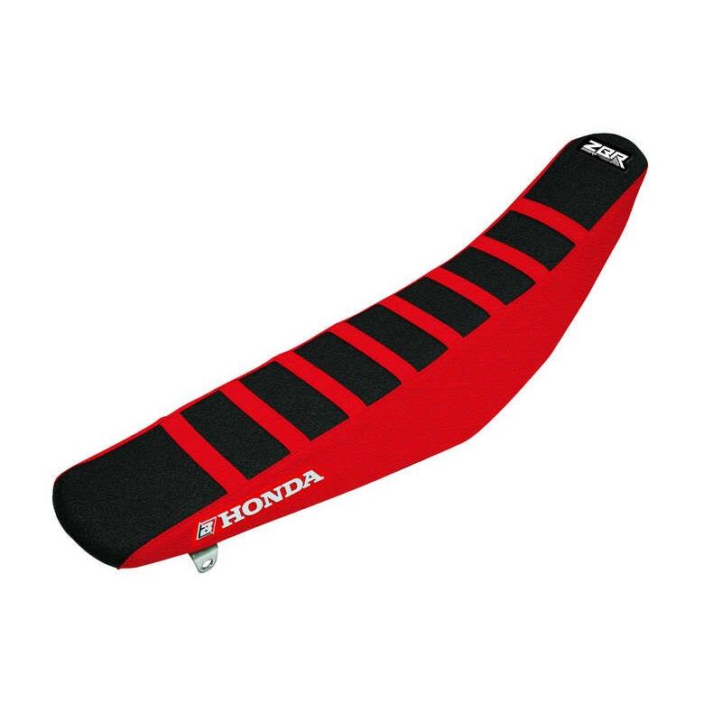 Housse de selle BLACKBIRD Zebra noir/rouge Honda CRF450R/RX Housse de selle BLACKBIRD Zebra noir/rouge Honda CRF450R/RX