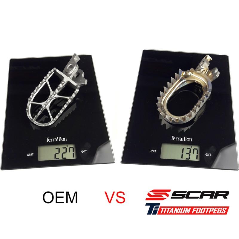 Repose-pieds SCAR anti-boue titane Repose-pieds SCAR anti-boue titane – Image 2