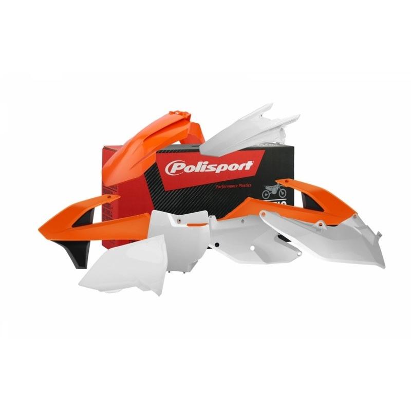Kit plastique POLISPORT couleur origine (2016) orange/blanc/noir KTM Kit plastique POLISPORT couleur origine (2016) orange/blanc/noir KTM