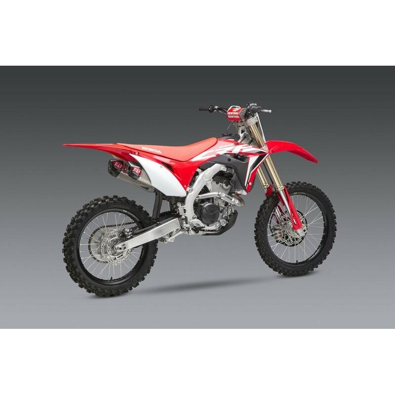 Silencieux double YOSHIMURA RS-9T Signature Series inox/casquette carbone Honda CRF250R Silencieux double YOSHIMURA RS-9T Signature Series inox/casquette carbone Honda CRF250R
