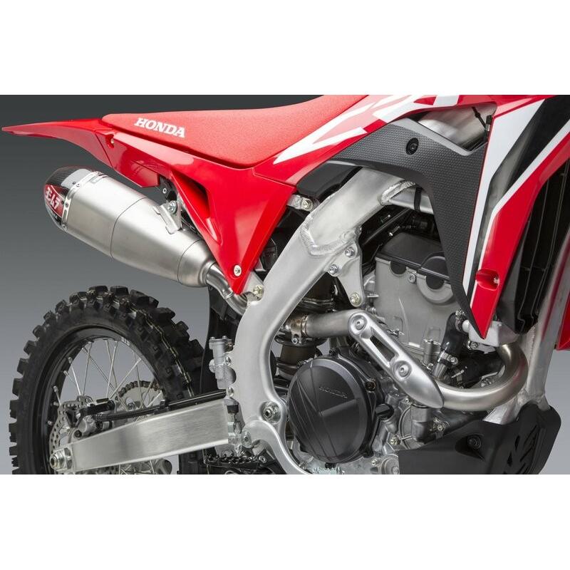 Silencieux double YOSHIMURA RS-9T Signature Series inox/casquette carbone Honda CRF250R Silencieux double YOSHIMURA RS-9T Signature Series inox/casquette carbone Honda CRF250R – Image 6