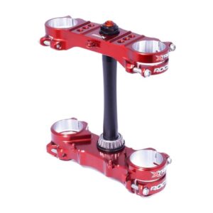 Té de fourche XTRIG ROCS Pro Supermotard Offset Ø14-16mm rouge Kawasaki KX450F/KX250/F