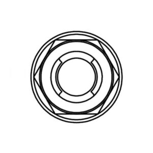 Ecrou Fuji à bride BOLT M6x1mm tête 10mm acier 10 pièces