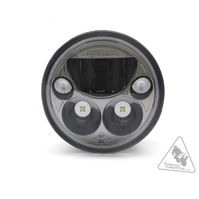 Phare DENALI M5 LED Ø145mm noir chrome Phare DENALI M5 LED Ø145mm noir chrome