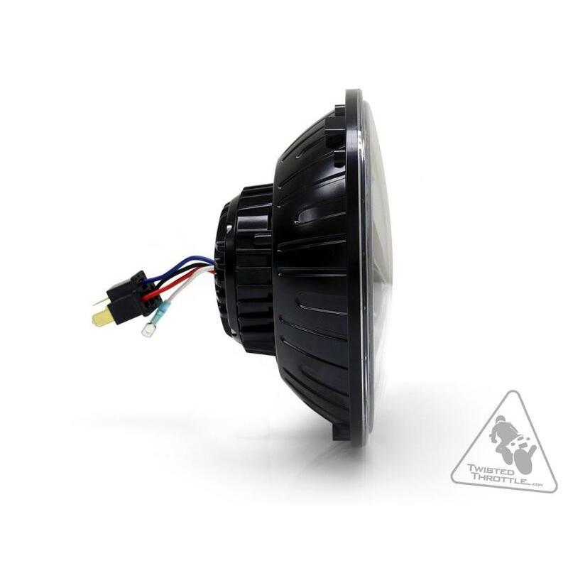 Phare DENALI M7 LED Ø177mm noir chrome Phare DENALI M7 LED Ø177mm noir chrome – Image 2