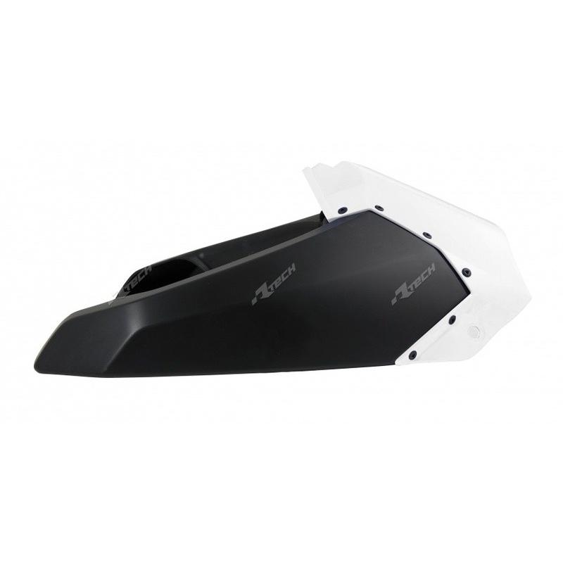 Ouïes de radiateur supérieures RACETECH blanches/noires Yamaha YZ250/450F Ouïes de radiateur supérieures RACETECH blanches/noires Yamaha YZ250/450F