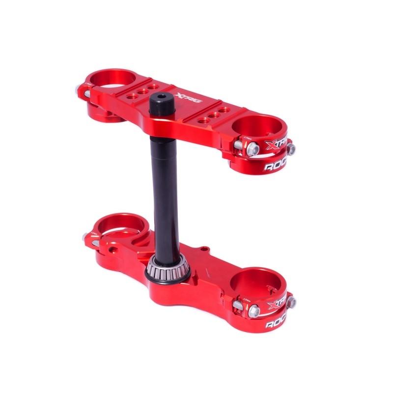 Té de fourche XTRIG ROCS Tech Offset 28mm rouge Honda CRF150R Té de fourche XTRIG ROCS Tech Offset 28mm rouge Honda CRF150R – Image 2