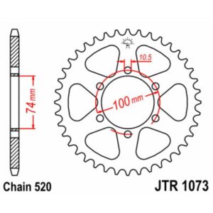 Couronne JT SPROCKETS acier standard 1073 - 520
