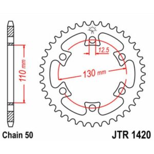 Couronne JT SPROCKETS acier standard 1420 - 530