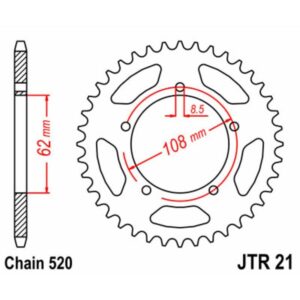 Couronne JT SPROCKETS acier standard 21 - 520