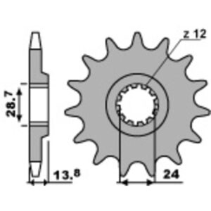 Pignon PBR acier standard 2077 - 530