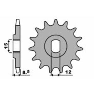 Pignon PBR acier standard 2240 - 415
