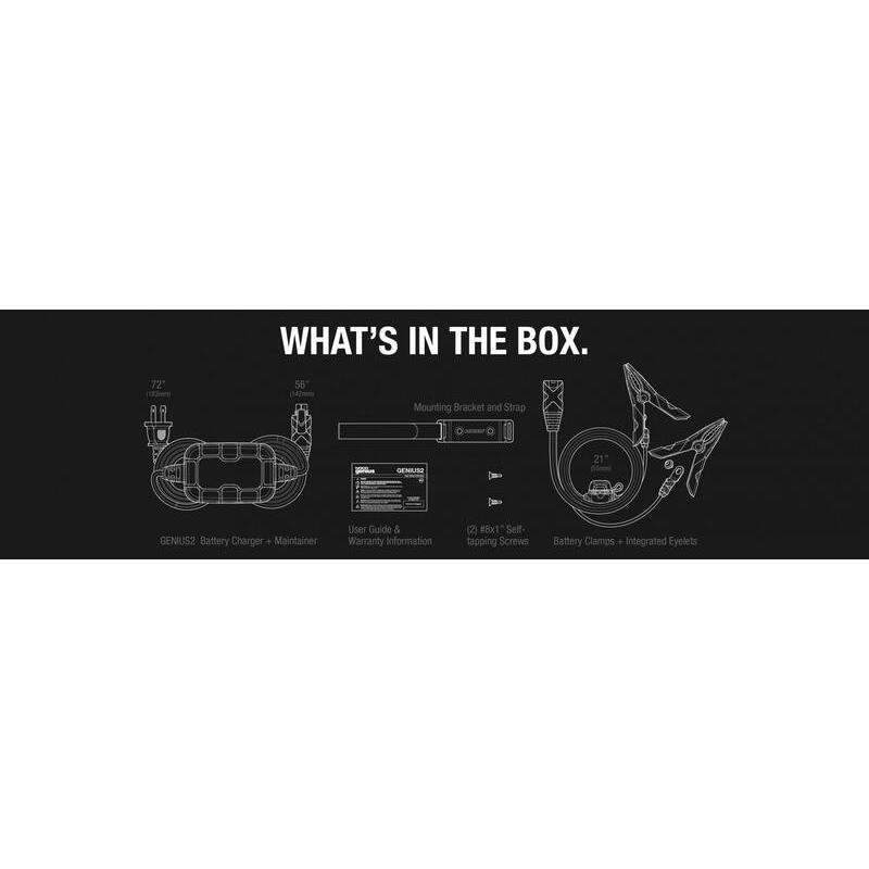 Chargeur de batterie intelligent montage avec pinces NOCO Genius2 6/12V 2A Chargeur de batterie intelligent montage avec pinces NOCO Genius2 6/12V 2A – Image 2