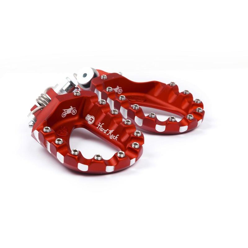 Repose-pieds S3 Hard Rock Enduro aluminium rouge Repose-pieds S3 Hard Rock Enduro aluminium rouge – Image 2