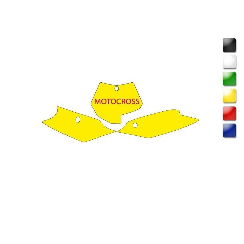 Fonds de plaque BLACKBIRD jaune KTM SX/SXF Fonds de plaque BLACKBIRD jaune KTM SX/SXF