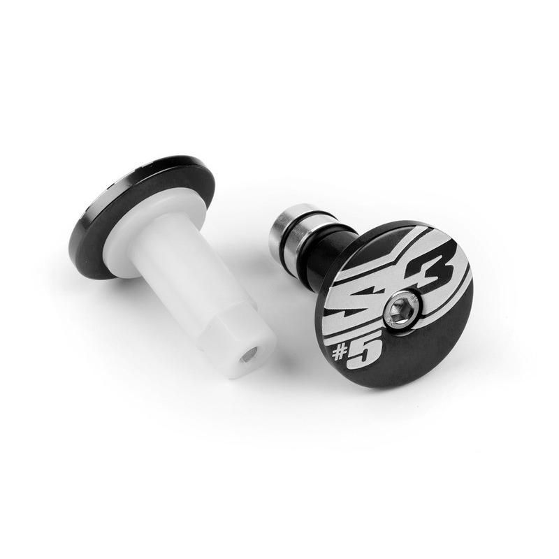 Embouts de guidons S3 End 5 Ø12mm noir Embouts de guidons S3 End 5 Ø12mm noir – Image 3