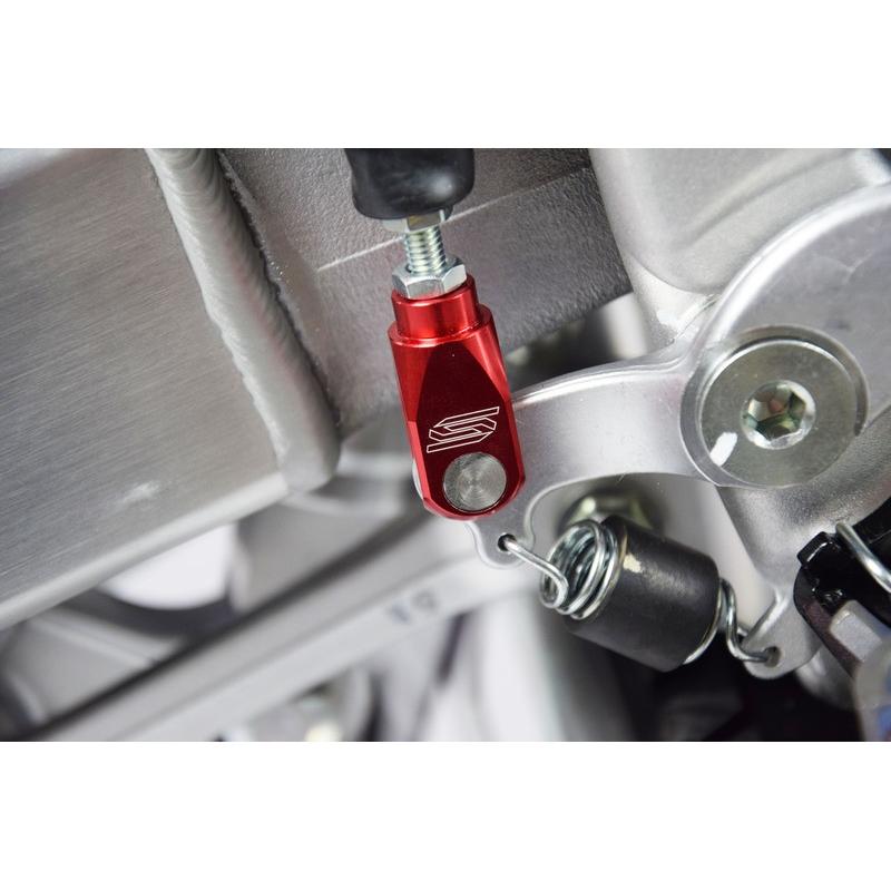 Chape de réglage de frein arrière SCAR alu rouge Chape de réglage de frein arrière SCAR alu rouge – Image 2