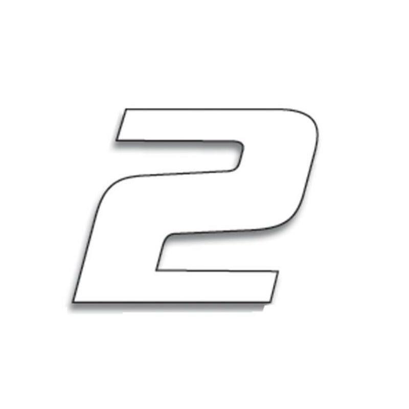 Numéro de course 2 BLACKBIRD 20x25cm blanc Numéro de course 2 BLACKBIRD 20x25cm blanc