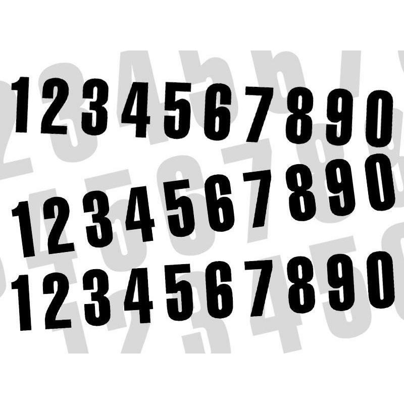 Numéro de course 2 BLACKBIRD 7x5,5cm noir jeu de 3 Numéro de course 2 BLACKBIRD 7x5,5cm noir jeu de 3
