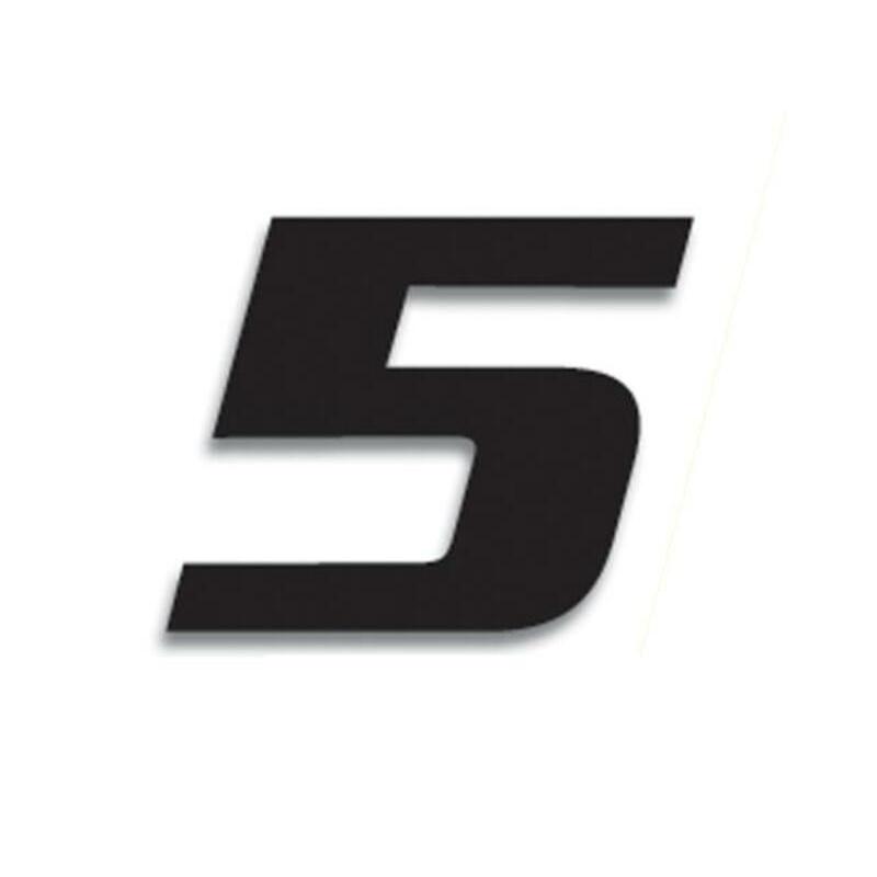 Numéro de course 5 BLACKBIRD 20x25cm noir Numéro de course 5 BLACKBIRD 20x25cm noir
