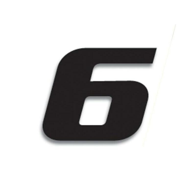 Numéro de course 6 BLACKBIRD 20x25cm noir Numéro de course 6 BLACKBIRD 20x25cm noir